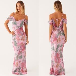 Peppermayo NWT Seline Maxi Dress in Pink Floral Size 10